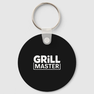 Mens bbq grill master backyard barbecue smoke king key ring