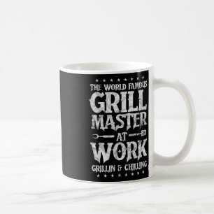 Mens Bbq Grillmaster Funny The World Famous Grill  Coffee Mug