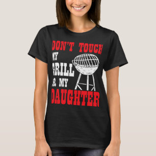 Mens BBQ Shirt Stand Back Dad is Grilling Funny Fa