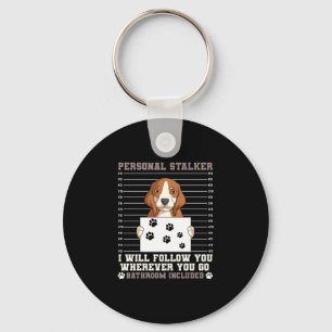 Mens beagle pet owner breeder small scent dog key ring