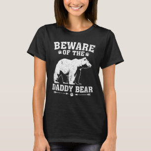 Mens Bear Beware Of The Papa Bear Father's Day T-Shirt