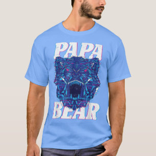 Mens Bear Family Dad Daddy Papa Animal Papa Bear  T-Shirt