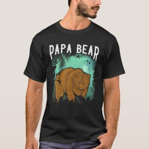 Mens Bear Family Papa Dad Forest Animal Daddy Papa T-Shirt