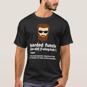 Mens Bearded Funcle Shirt Funny Uncle Definition T