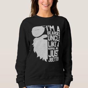 Mens Bearded Uncle Beard Humour Uncle Sweatshirt