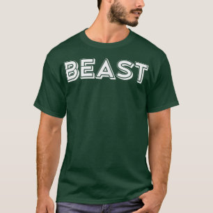 Mens BEAST Gym Fitness Workout Bodybuilding Motiva T-Shirt