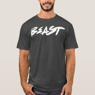Mens BEAST Gym Fitness Workout Bodybuilding Motiva T-Shirt