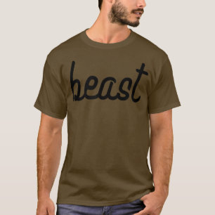 Mens BEAST Gym Fitness Workout Bodybuilding Motiva T-Shirt