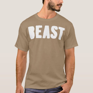 Mens BEAST Gym Fitness Workout Bodybuilding Motiva T-Shirt