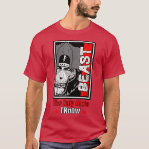 Mens Beast The Only Mode I Know, Funny Workout Gym T-Shirt