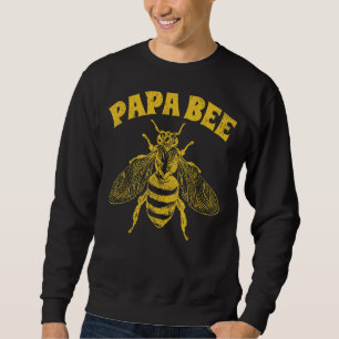 Mens Bee  Beekeeper Keeping Papa Bee Father's Day Sweatshirt