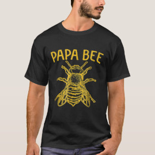 Mens Bee Shirt Papa Dad Father Keeper Keeping Apia
