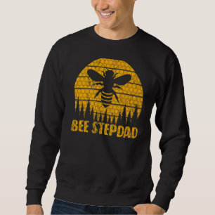 Mens Bee Vintage Beekeeper Keeping Bee Stepdad Fat Sweatshirt
