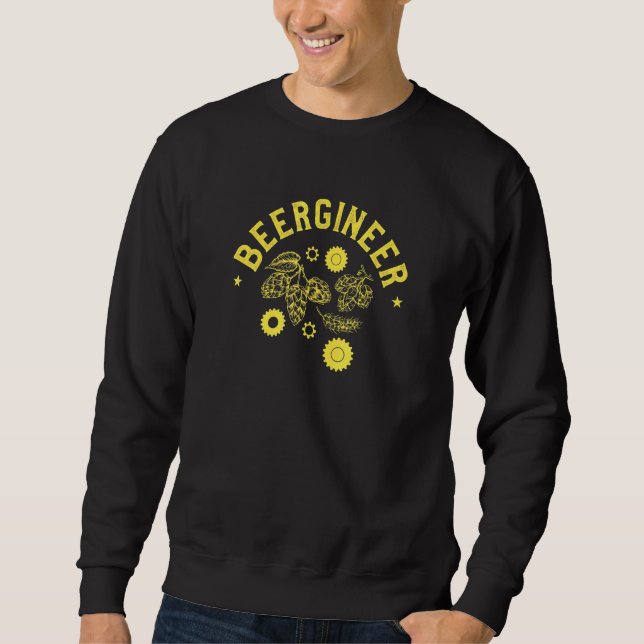 Mens Beergineer Engineering Quote For Engineer Bee Sweatshirt (Front)