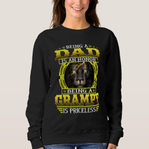 Mens Being A Dad Is An Honour Being A Grampy Is Pr Sweatshirt