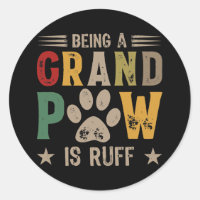Mens Being A Grand Paw Is Ruff Grandpaw Grandpa