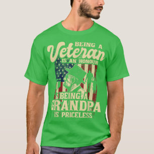 Mens Being A Veteran Is An Honour Patriotic US Ve T-Shirt