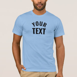 Mens Bella+Canvas Short Sleeve Baby Blue Template T-Shirt