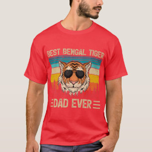 Mens Bengal Tiger Vintage Best Bengal Tiger Dad Ev T-Shirt
