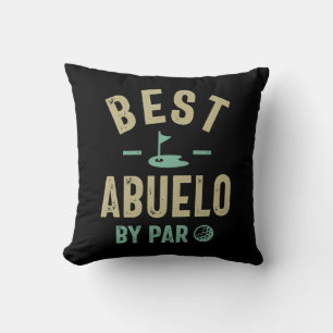 Mens Best Abuelo By Par Grandfather Cushion