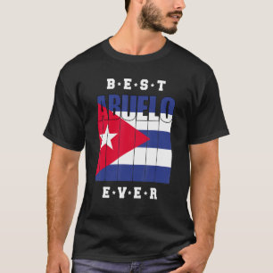 Mens Best Abuelo Ever Cuban Fathers Day Cuba Flag T-Shirt