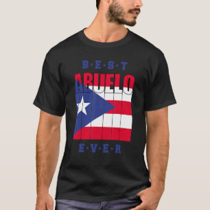 Mens Best Abuelo Ever Pride Puerto Rico Flag Puert T-Shirt