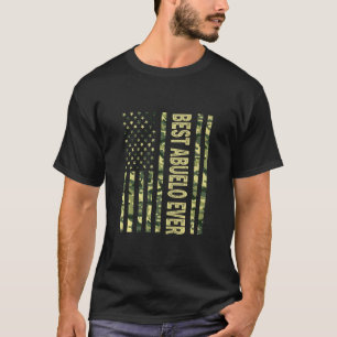 Mens Best Abuelo Ever Us American Flag Grandpa Fa T-Shirt