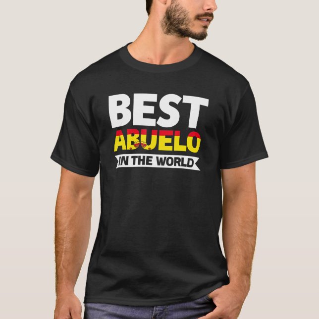 Mens Best Abuelo In The World Grandfather T-Shirt (Front)