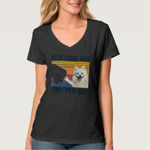 Mens Best American Eskimo Dog Dad Ever Dog Fathe T-Shirt