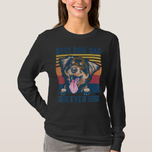 Mens Best Australian Shepherd Dad Ever  Dog Dad Fa T-Shirt