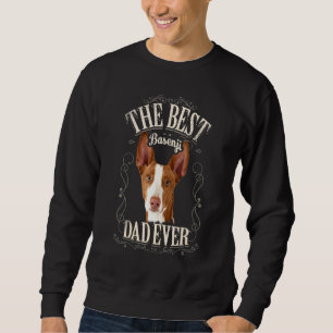 Mens Best Basenji Dad Ever Dog Men Vintage Sweatshirt