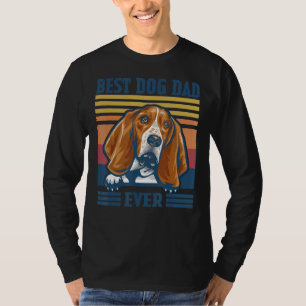 Mens Best Basset Hound Dad Ever Dog Dad Father's T-Shirt