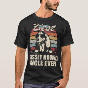 Mens Best Basset Hound Uncle Ever Funny Gift Fathe T-Shirt