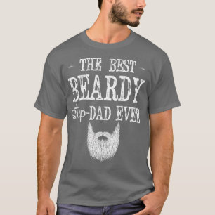 Mens Best Bearded Stepdad Ever Funny Gift For Dad T-Shirt
