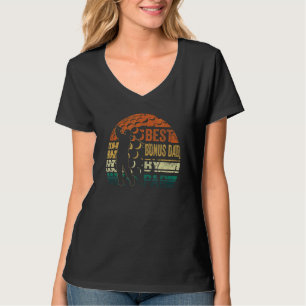 Mens Best Bonus Dad By Par Retro Father's Day Gol T-Shirt