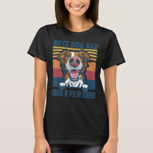 Mens Best Border Collie Dad Ever Dog Dad Father's T-Shirt