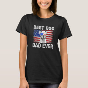 Mens Best Boxer Dad Ever American Flag 4th Of July T-Shirt