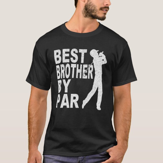 Mens Best Brother By Par  Disc Golf  For Men Fathe T-Shirt (Front)