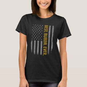Mens Best Bubba Ever Us American Flag   For Father T-Shirt