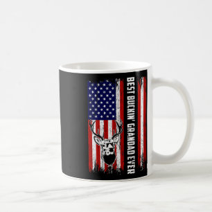 Mens Best Buckin Grandad Ever Shirt Deer Hunting B Coffee Mug