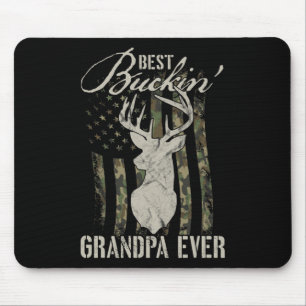 Mens Best Buckin' Grandpa Ever Hunter Camouflage C Mouse Mat