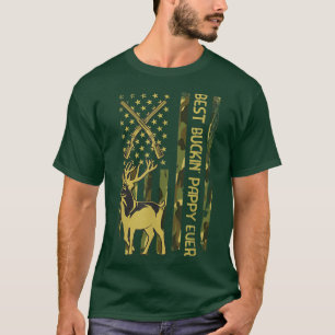 Mens Best Buckin' PAPPY Ever Deer Hunting Bucking T-Shirt