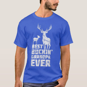 Mens Best Bucking Grandpa Deer Buck Hunting Tee G