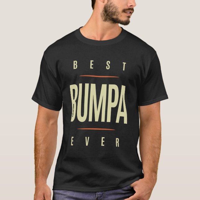 Mens Best Bumpa Ever | Dad & Grandpa T-Shirt (Front)