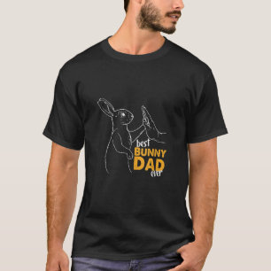 Mens Best Bunny Dad Ever Rabbit Daddy Father Rabbi T-Shirt