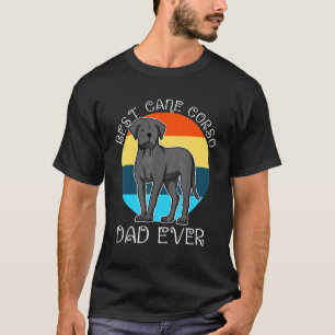 Mens Best Cane Corso Dad Ever Retro Vintage T-Shirt