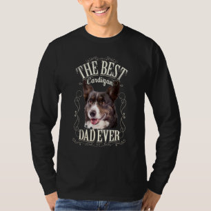 Mens Best Cardigan Welsh Corgi Dad Ever Dog Vintag T-Shirt