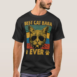 Mens Best Cat Baba Ever Cat Dad Father Day T-Shirt