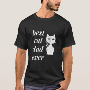 Mens Best Cat Dad Ever Animal Cat Kitten Furrent C T-Shirt