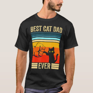 Mens Best Cat Dad Ever   Cat Daddy Father Christ T-Shirt